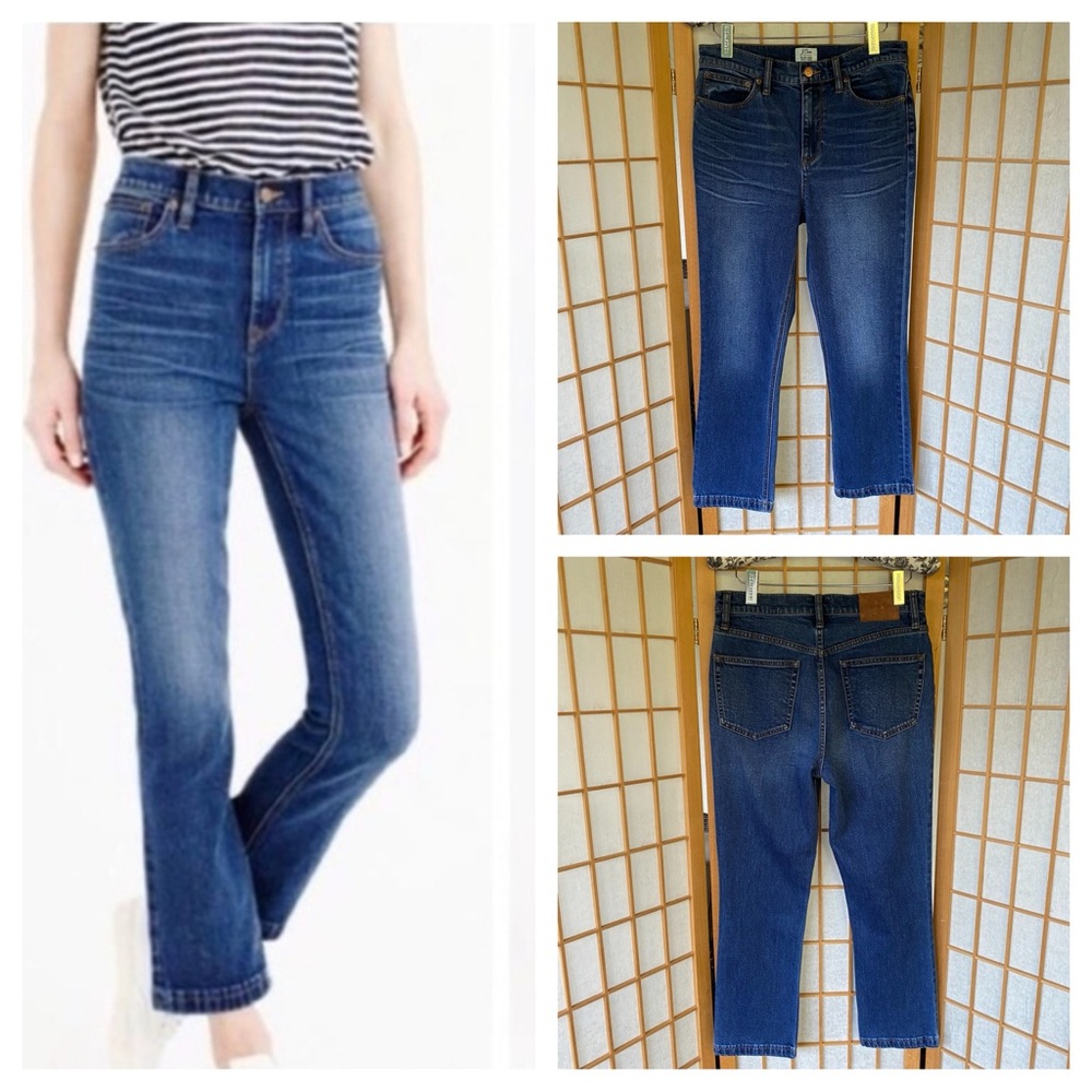 J Crew Billie Demi Boot Crop Jean SZ 28